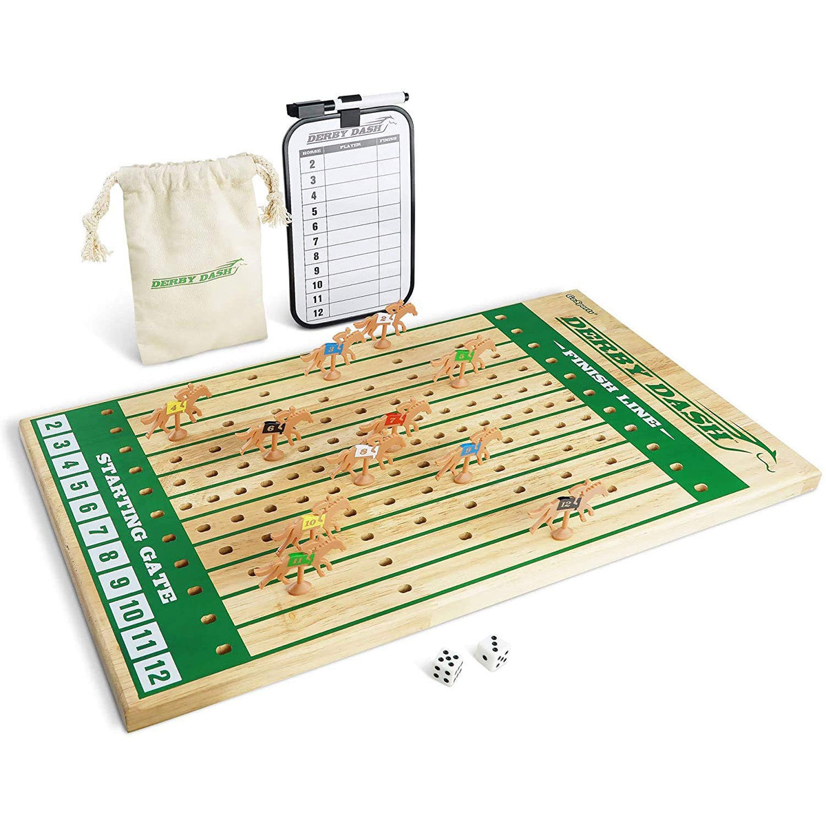 GoSports Derby Dash game board with track ready for family game night