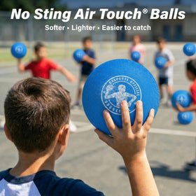 GoSports blue ball pump for quick inflation and consistent grip