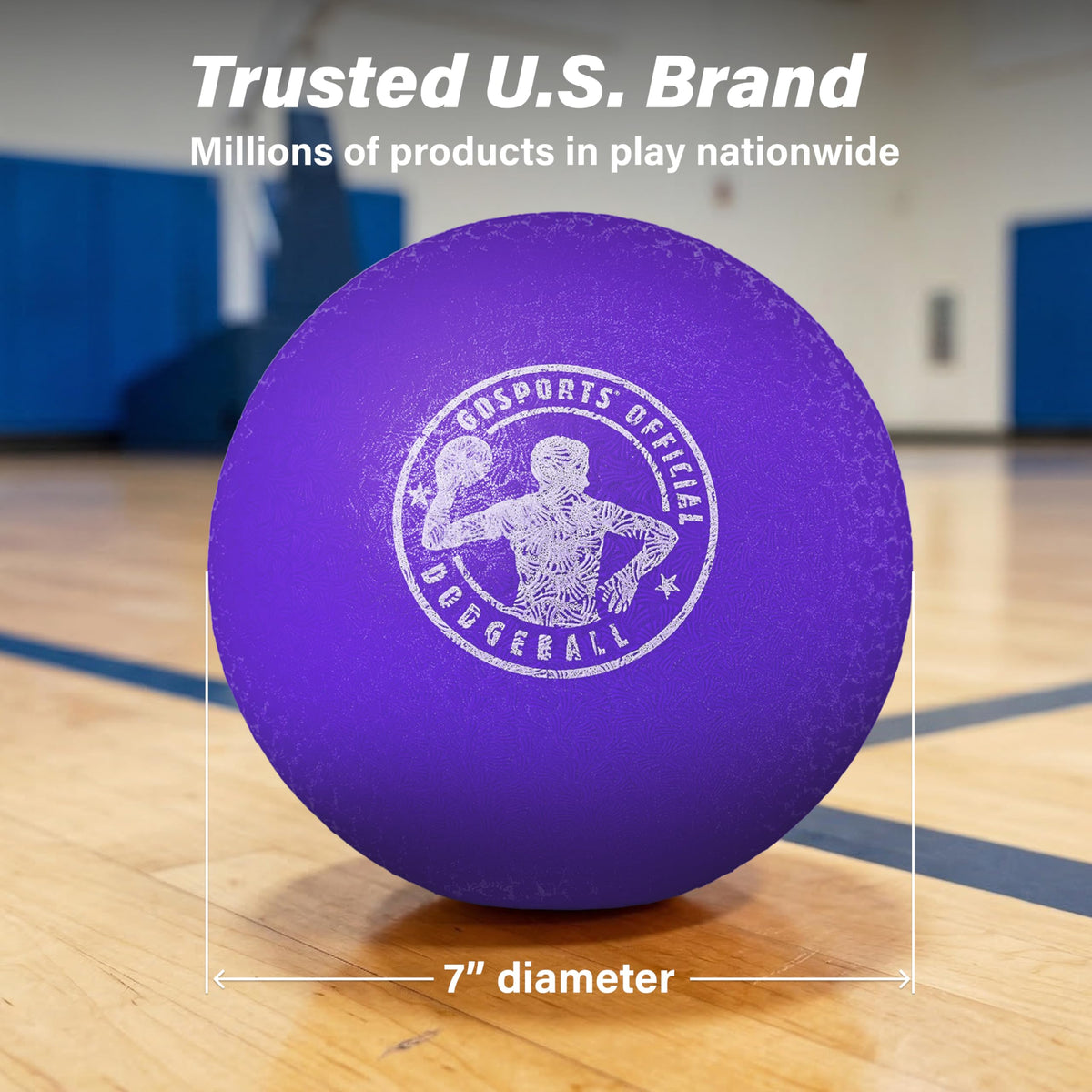 GoSports dodgeball features tear-resistant construction for durable use.