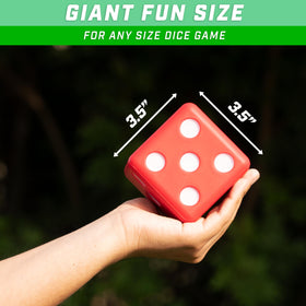 GoSports carrying case keeps foam dice organized for travel and storage