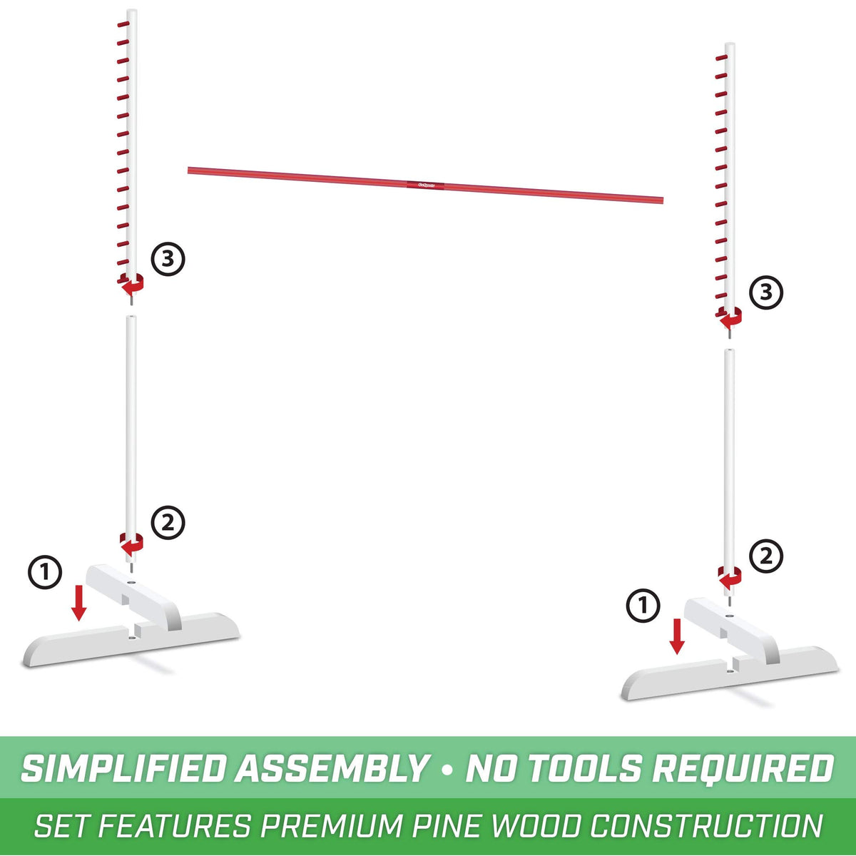 GoSports Get Low Limbo usable indoors or outdoors at parties