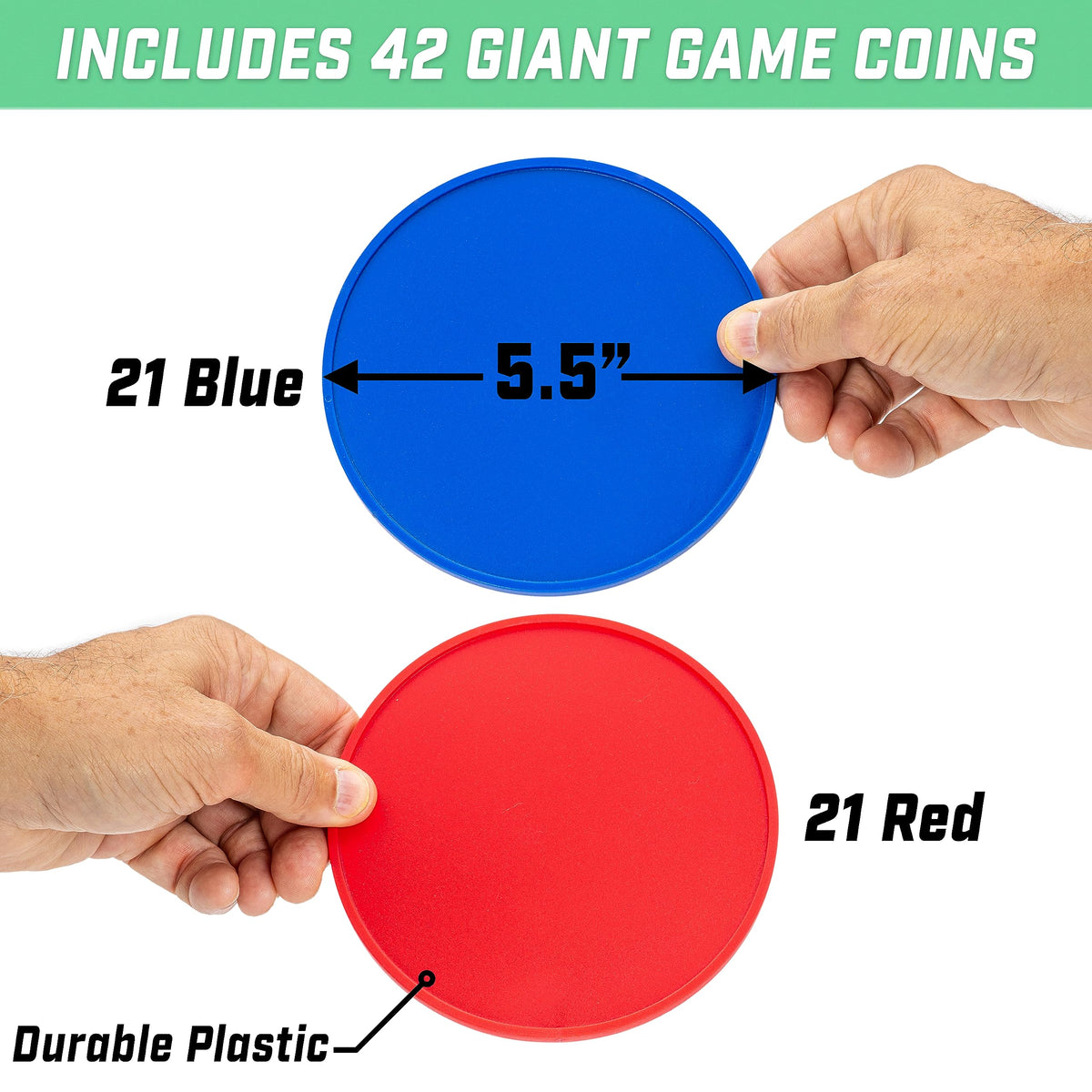 GoSports Giant 4-in-a-Row perfect for backyard parties and events.