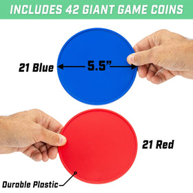 GoSports Giant 4-in-a-Row perfect for backyard parties and events.
