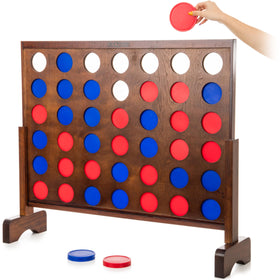 GoSports Giant 4-in-Row assembly image, quick setup for backyard play