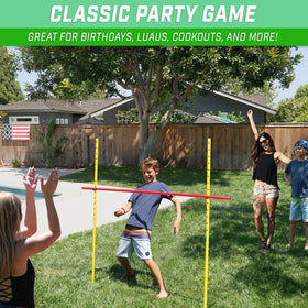 GoSports Lawn Limbo carrying case shown for portable travel and storage.
