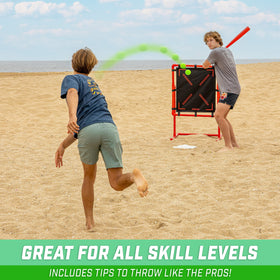 Kids enjoying GoSports LotBall in a sunny yard for easy backyard play.