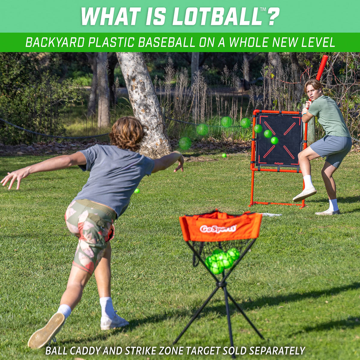 GoSports LotBall neon baseballs improve visibility for outdoor play and quick pitches.