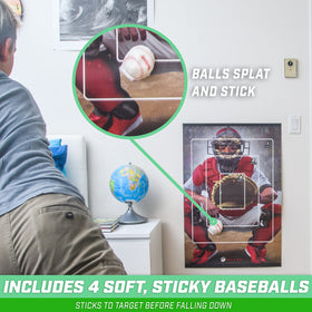 GoSports Pitch N' Stick sticky soft baseballs safe for walls