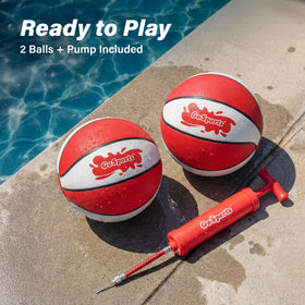 GoSports pool day setup with two balls makes games more convenient and fun