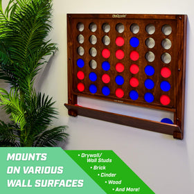 GoSports premium wooden construction adds a durable, classic look
