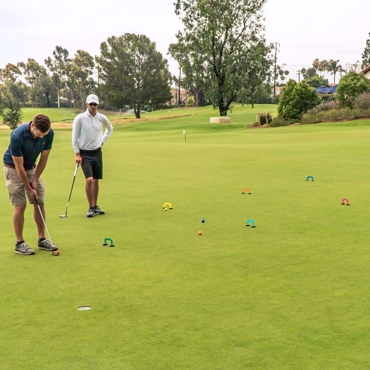 GoSports carry bag keeps Putt-Thru Croquet gear organized for trips.