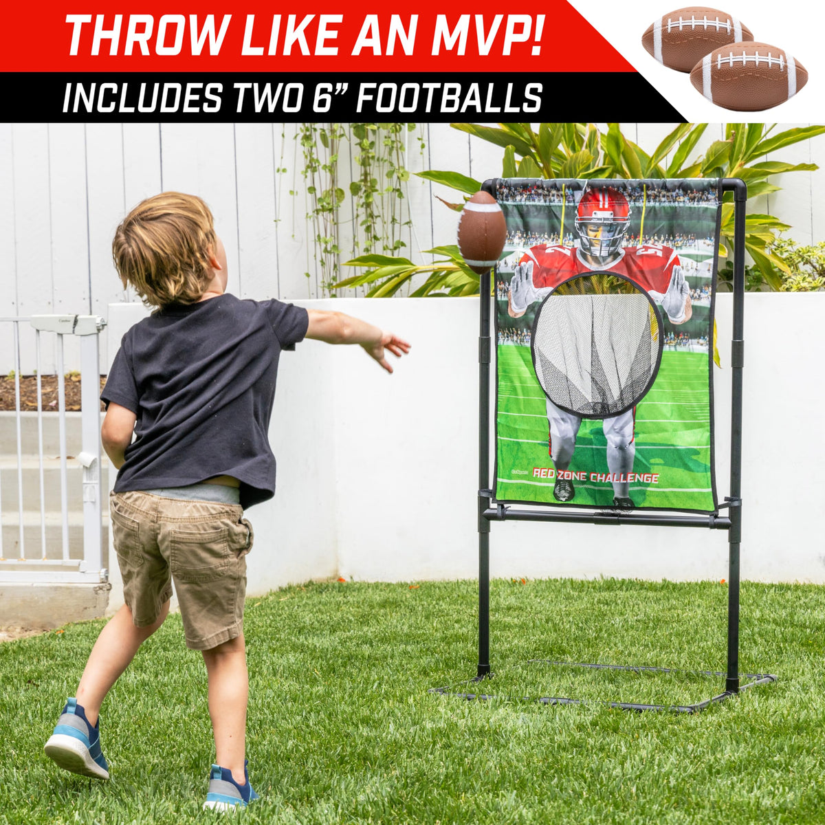 GoSports inflatable footballs for safe, lightweight play