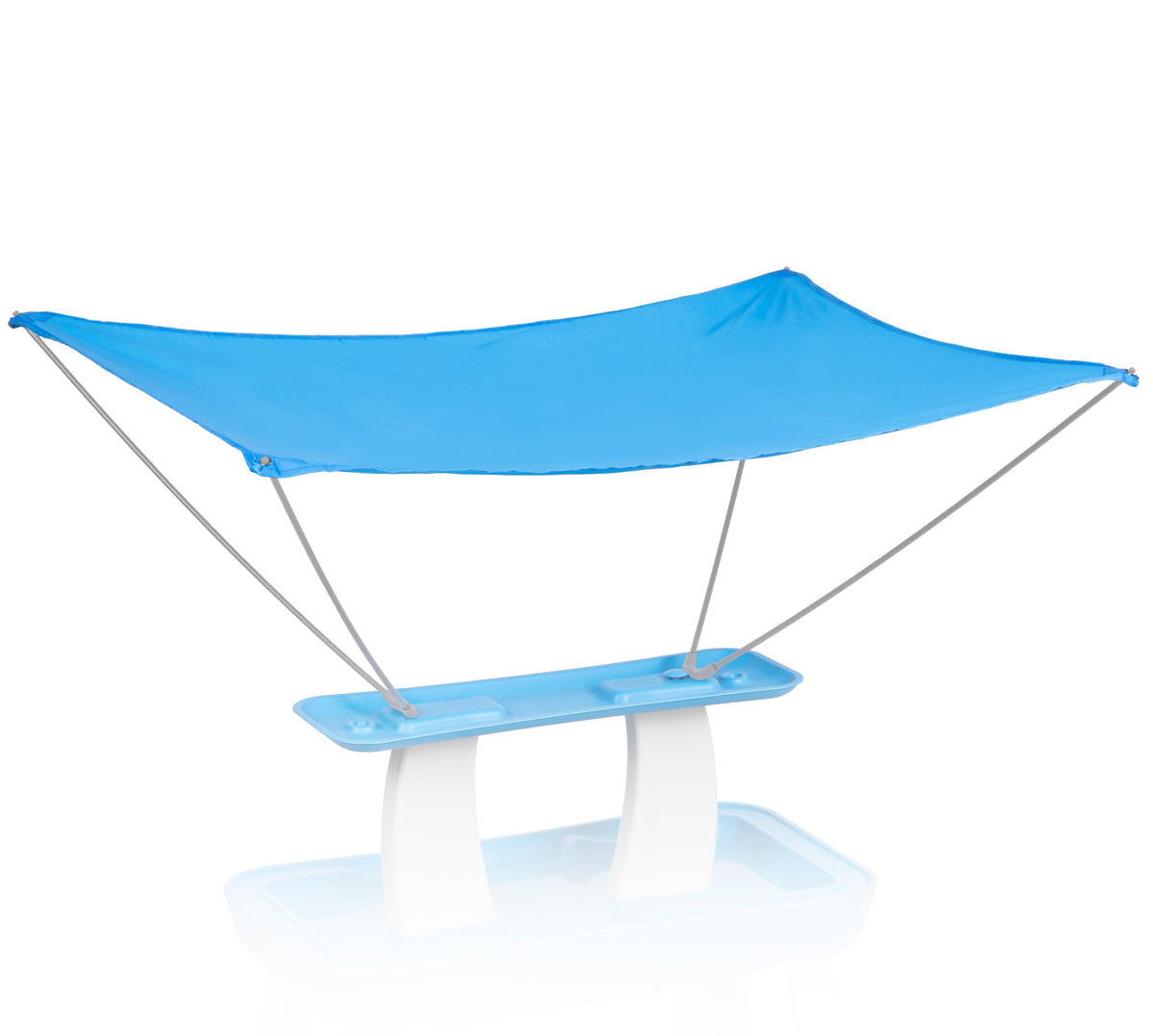 GoSports Shade Canopy attaching to Splash Station for quick sun protection.