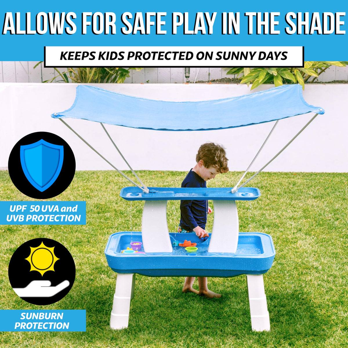 GoSports Shade Canopy UPF 50 shields eyes and skin outdoors.