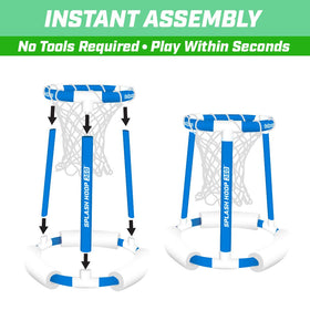 GoSports Splash Hoop 360 enables easy, family-friendly in-water play.