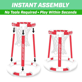 GoSports Splash Hoop 360 pump for quick, reliable inflation.