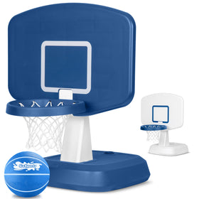 GoSports Splash Hoop Classic backboard in pool for quick, durable poolside hoops.
