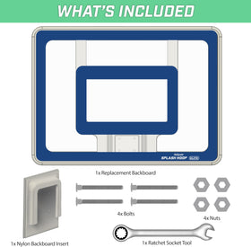 GoSports Splash Hoop Elite backboard close-up shows durable, weather-resistant construction
