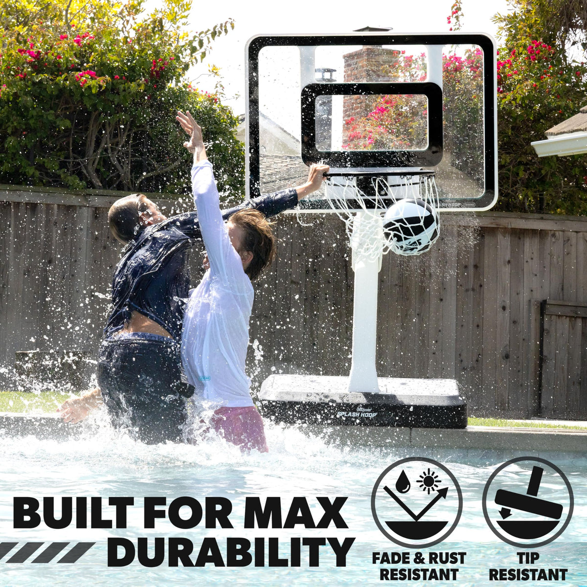 GoSports Splash Hoop LEGEND base filled with water for stability