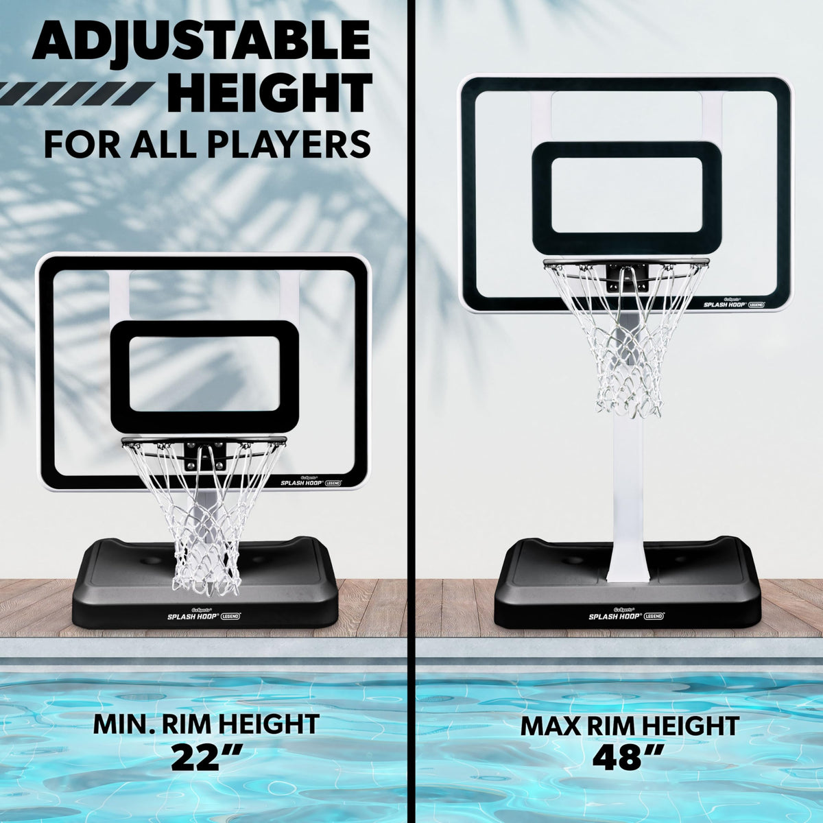 GoSports Splash Hoop LEGEND water balls included for immediate pool play
