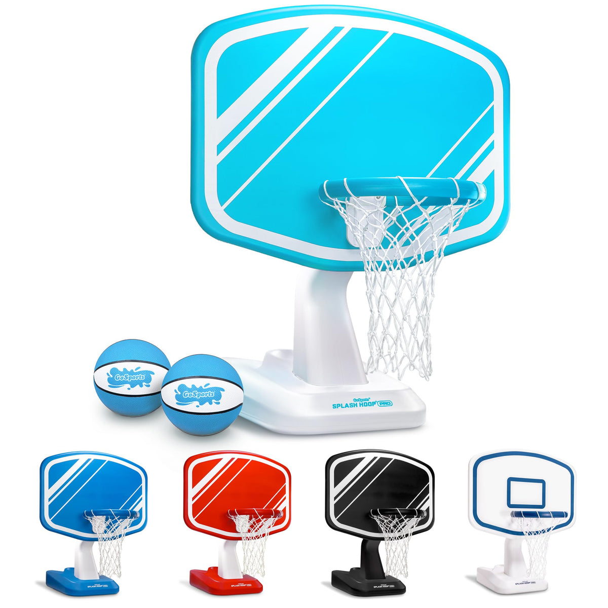 GoSports Splash Hoop PRO backboard ready for poolside shooting and family-friendly competition.