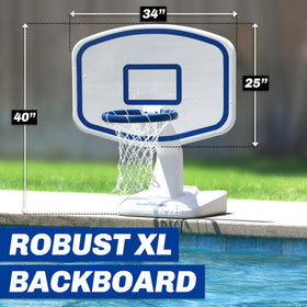 GoSports Splash Hoop PRO two balls and pump ensure constant play