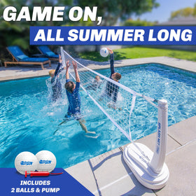 GoSports Splash Net Pro tournament play in pool with two balls