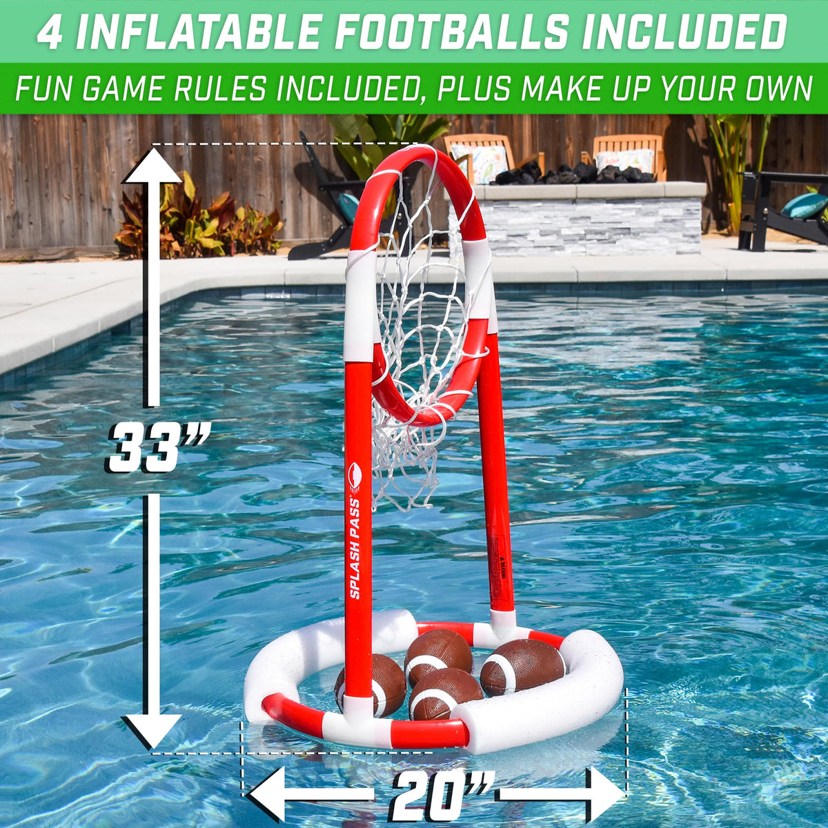 GoSports Splash Pass pump for quick inflating and reliable inflation