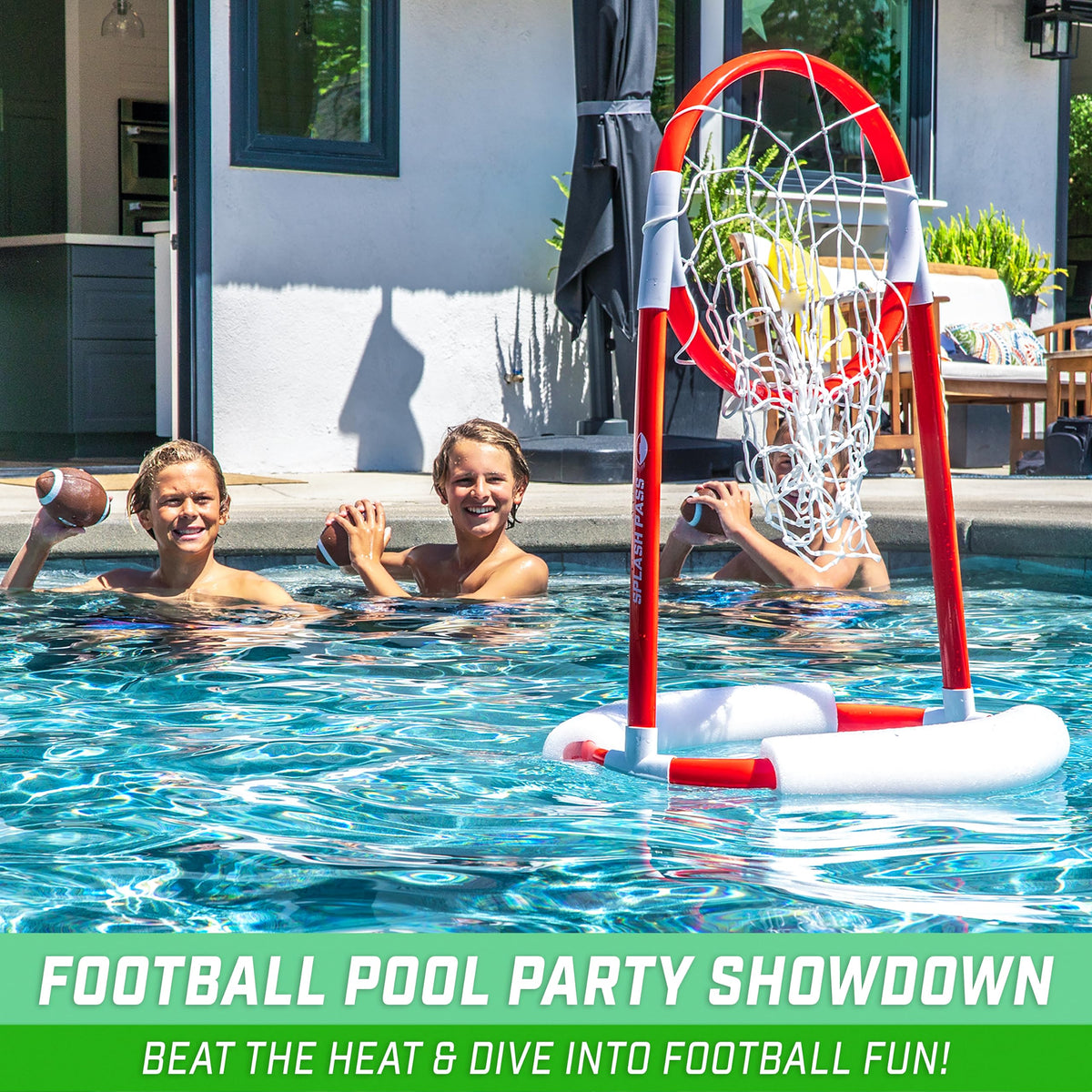 GoSports Splash Pass four water footballs ready for pool match