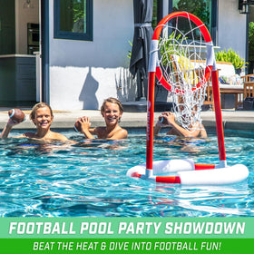 GoSports Splash Pass four water footballs ready for pool match