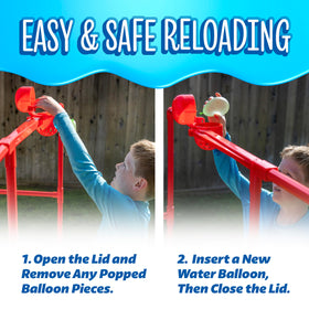 GoSports Splash Tower Burst durable PVC design withstands outdoor use and quick setup