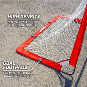GoSports street hockey set folded goal stores compactly after games