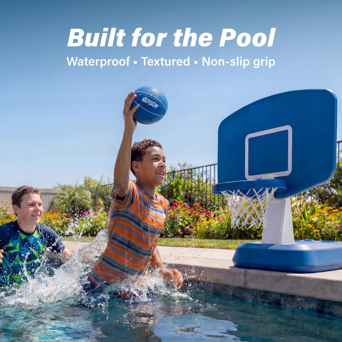 GoSports water basketball 3Pack blue designed for durable pool play and confident shooting.