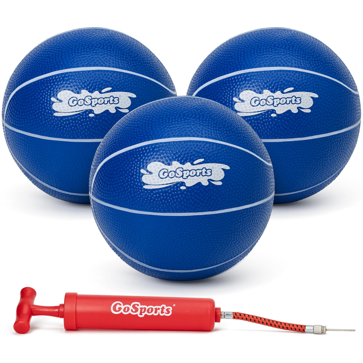 GoSports water basketball 3Pack red ready for pool hoop play and quick retrieval.