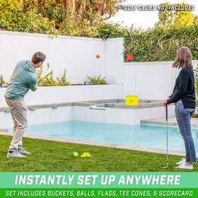 GoSports Yard Links 4-pack balls designed for safer beginner-friendly play