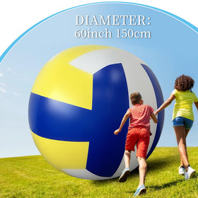 GOSR durable PVC giant volleyball for pool and beach play.