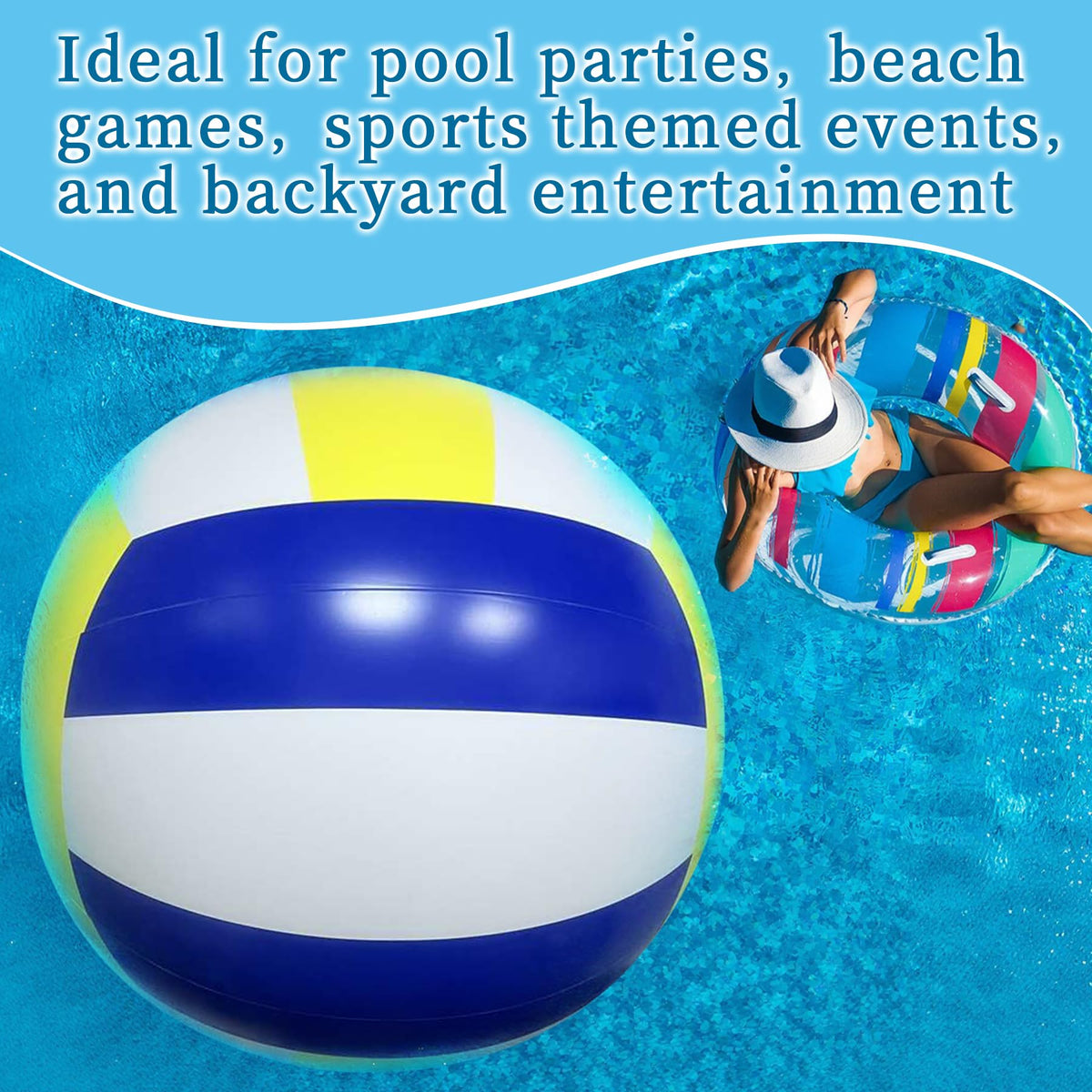 GOSR inflatable ball deflates for compact storage after use.