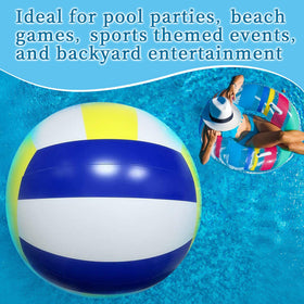 GOSR inflatable ball deflates for compact storage after use.