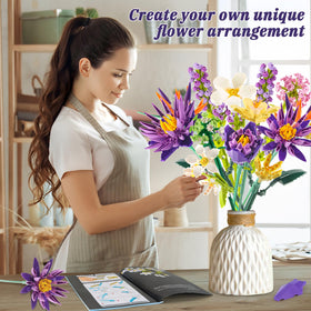 GoStock flower bouquet lavender pieces create calming vibes in workspace.