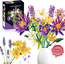 GoStock flower bouquet water lilies add year-round color to home or office.