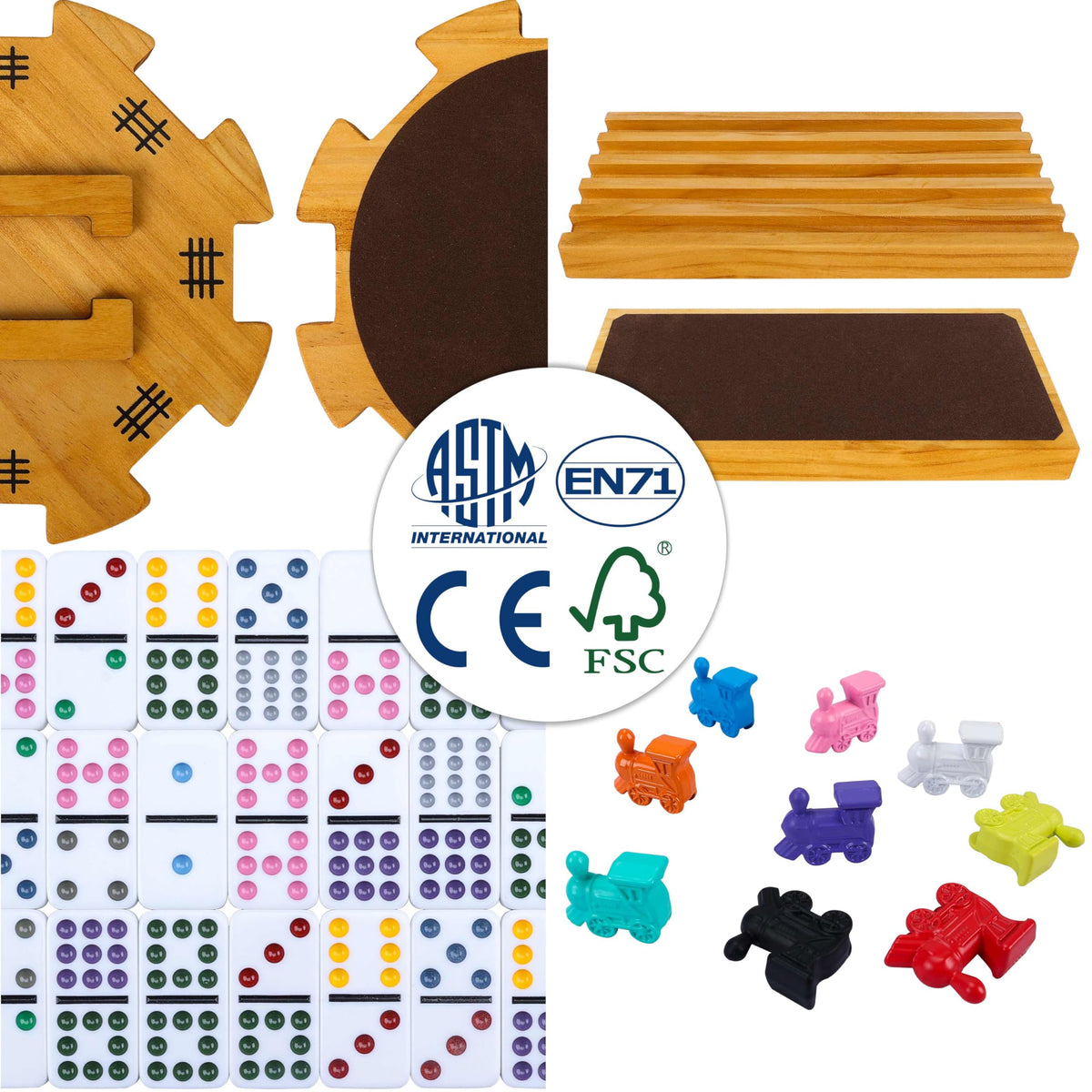 GOTHINK wooden hub with soft felt base protecting tables during use