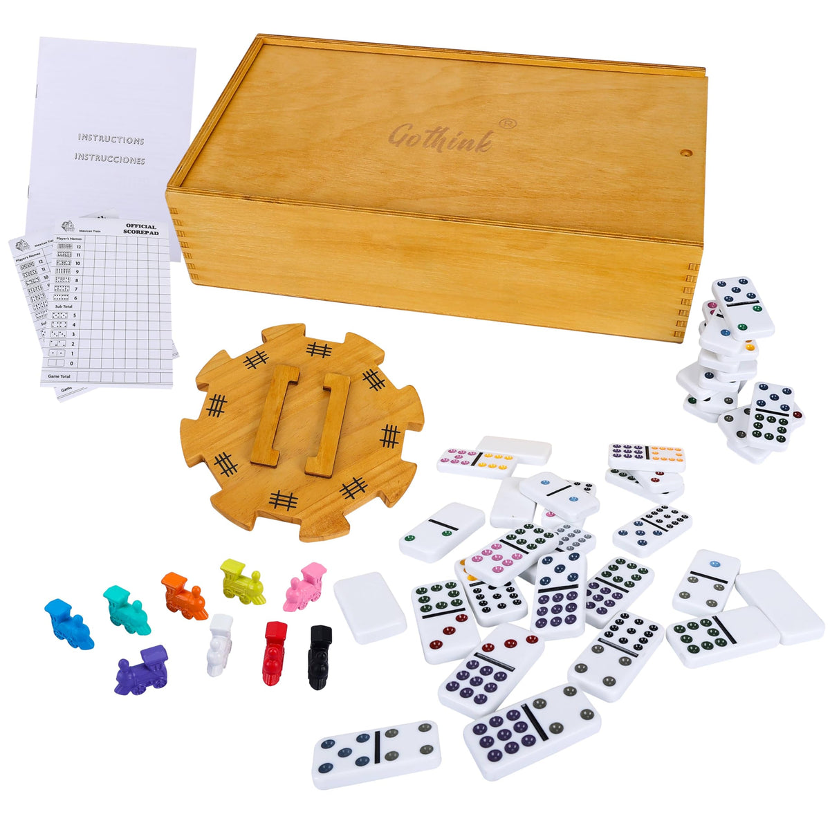 GOTHINK wooden racks securely holding tiles with cushioned bottoms
