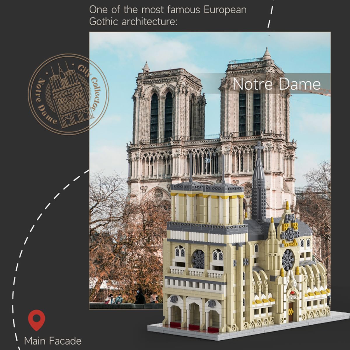 GOTIMON 2,908-piece Notre Dame build highlights the challenging, rewarding project.