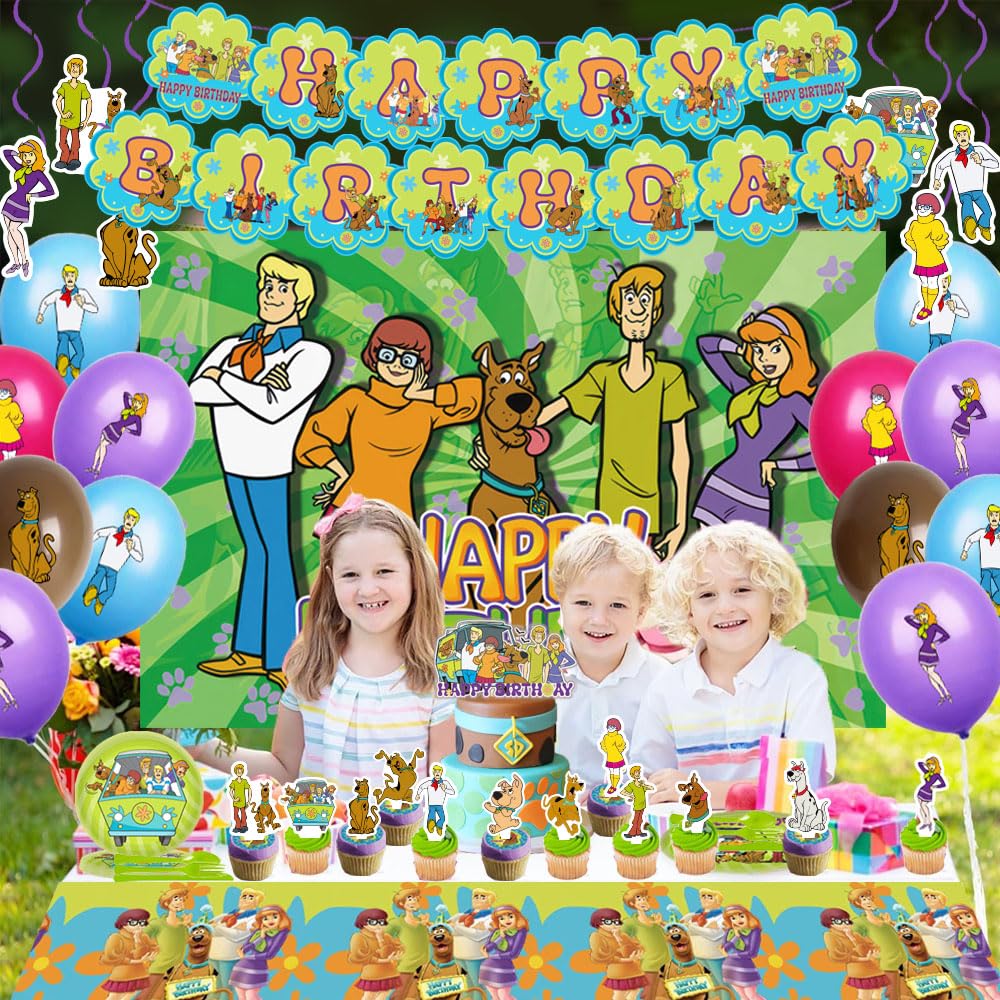 GOTOFUN Scooby-Doo balloons set adds color and fun
