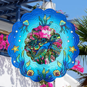 GOTOME Sea Turtle detailed turtle spinner highlights lifelike design for display