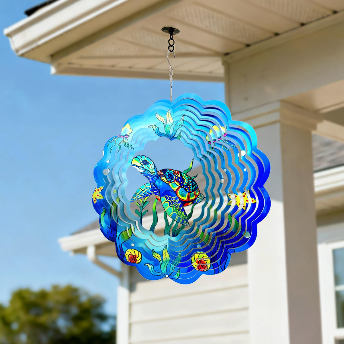 GOTOME Sea Turtle spinner features frosted paint for subtle shine in breeze
