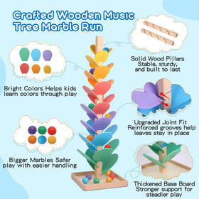 GOTOOFUN extra-large 3cm marbles promote safe, easy grip for small hands.