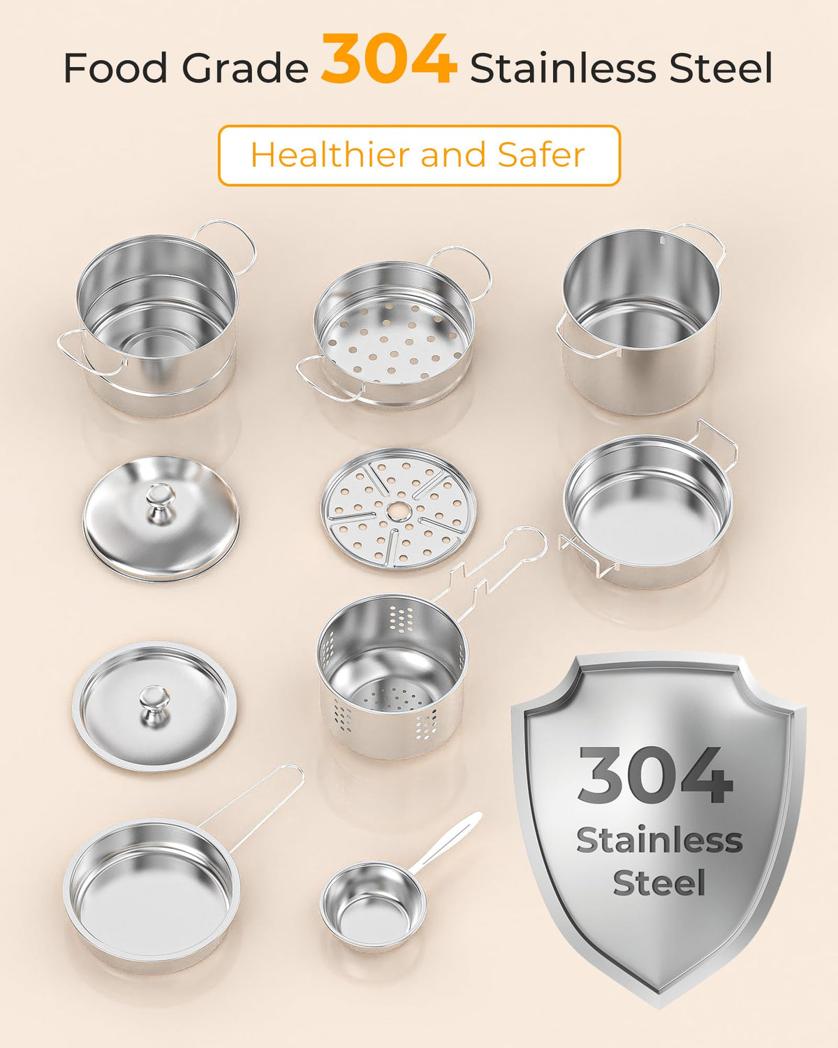 Gotoofun 24-piece child cutlery set enhances safe, engaging food preparation activities.