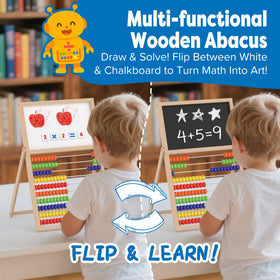 Gotoofun abacus beads close-up emphasizes smooth sliding beads for calm play.