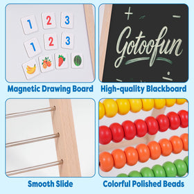 Gotoofun abacus extra number cards support quick 1 plus 1 practice.